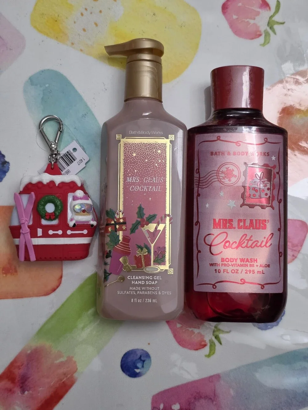 Bath & Body Works Mrs. Claus Cocktail Hand Soap & Body Wash 3pc Gift Set
